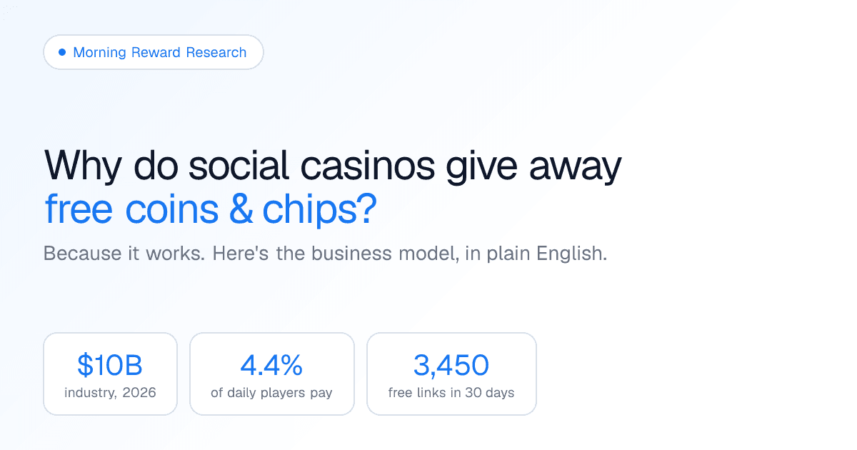 Why social casinos give away free coins and chips: the business model in numbers.
