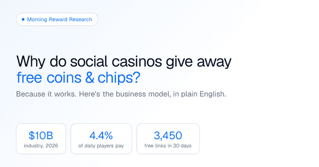 Why social casinos give away free coins and chips: the business model in numbers.